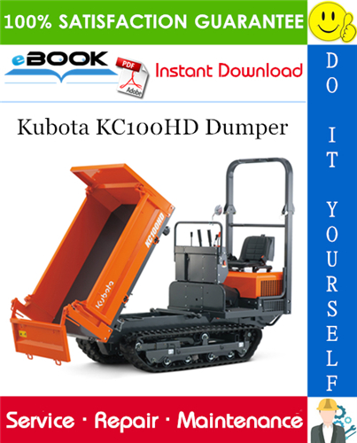 Kubota KC100HD Dumper Service Repair Manual