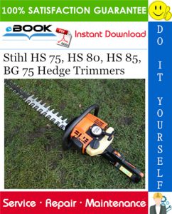 Stihl HS 75, HS 80, HS 85, BG 75 Hedge Trimmers Service Repair Manual