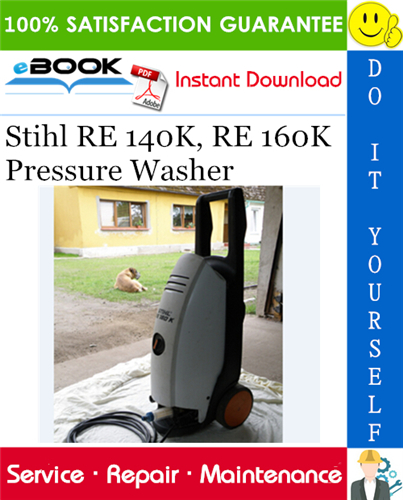 Stihl RE 140K, RE 160K Pressure Washer Service Repair Manual
