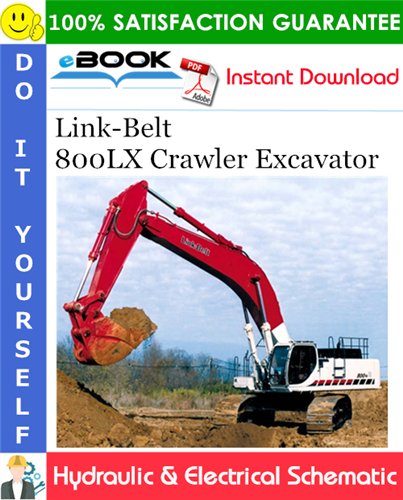 Link-Belt 800LX Crawler Excavator Hydraulic & Electrical Schematic