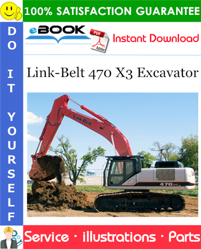 Link-Belt 470 X3 Excavator Parts Manual