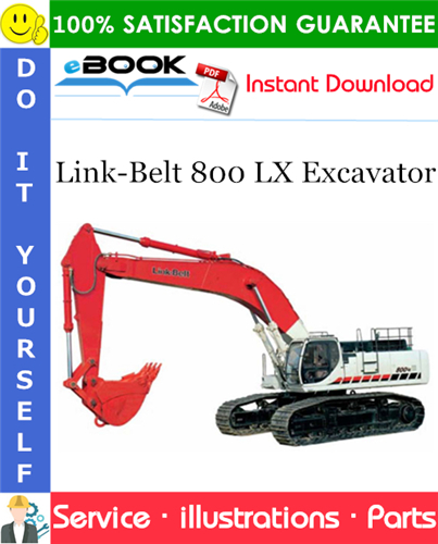 Link-Belt 800 LX Excavator Parts Manual