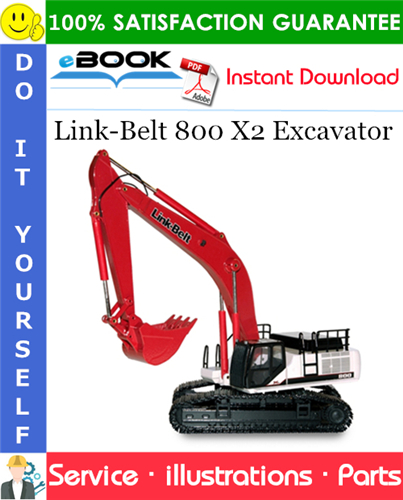 Link-Belt 800 X2 Excavator Parts Manual
