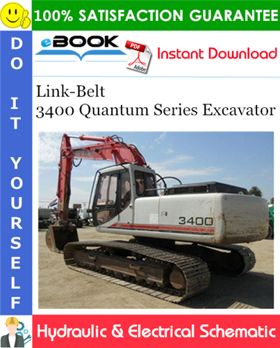 Link-Belt 3400 Quantum Series Excavator Hydraulic & Electrical Schematic