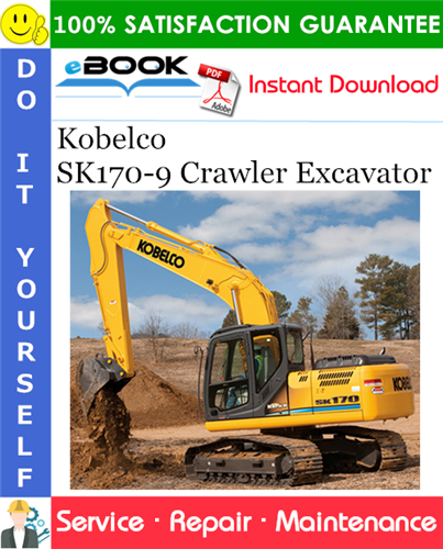 Kobelco SK170-9 Crawler Excavator Service Repair Manual
