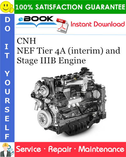 CNH NEF Tier 4A (interim) and Stage IIIB Engine Service Repair Manual