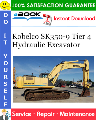 Kobelco SK350-9 Tier 4 Hydraulic Excavator Service Repair Manual #1