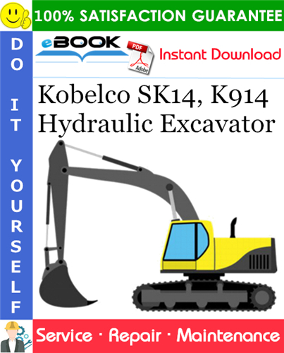 Kobelco SK14, K914 Hydraulic Excavator Service Repair Manual