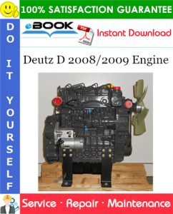 Deutz D 2008/2009 Engine Service Repair Manual