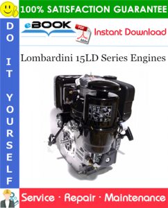 Lombardini 15LD Series Engines Service Repair Manual
