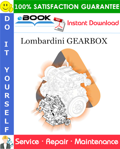 Lombardini GEARBOX Service Repair Manual