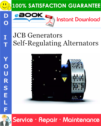 JCB Generators Self-Regulating Alternators Service Repair Manual