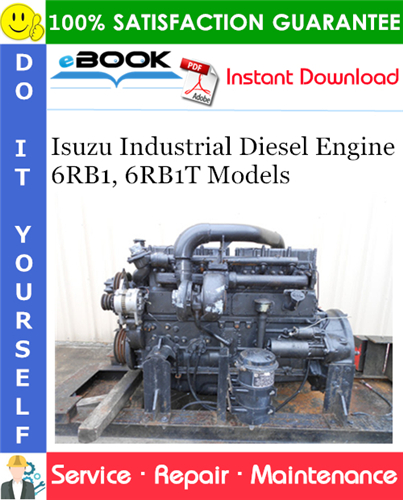 Isuzu Industrial Diesel Engine 6RB1, 6RB1T Models Service Repair Manual