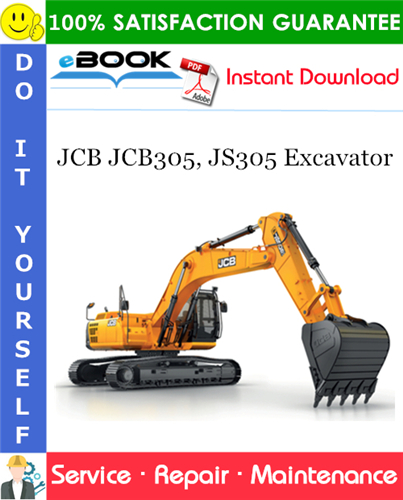 JCB JCB305, JS305 Excavator Service Repair Manual