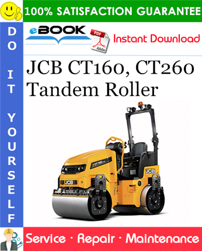 JCB CT160, CT260 Tandem Roller Service Repair Manual