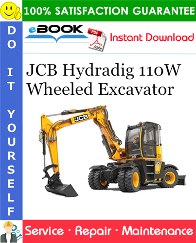 JCB Hydradig 110W Wheeled Excavator Service Repair Manual