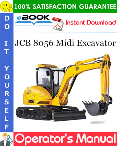 JCB 8056 Midi Excavator Operator's Manual