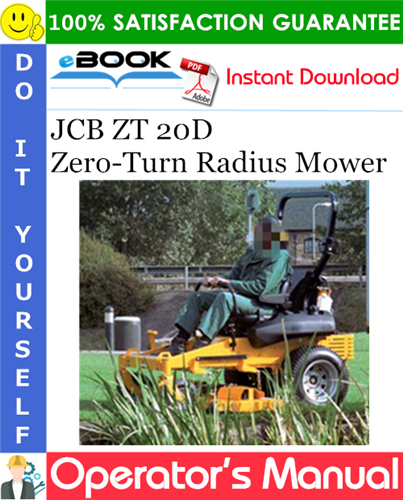 JCB ZT 20D Zero-Turn Radius Mower Operator's Manual