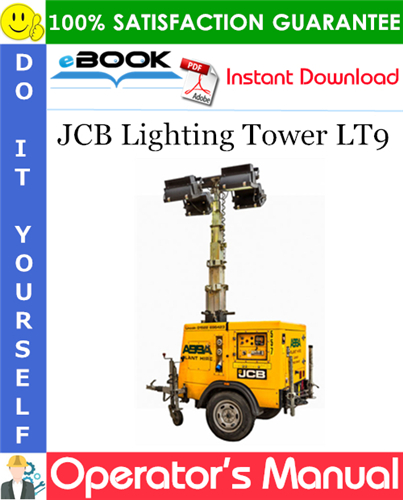JCB Lighting Tower LT9 Operator's Manual