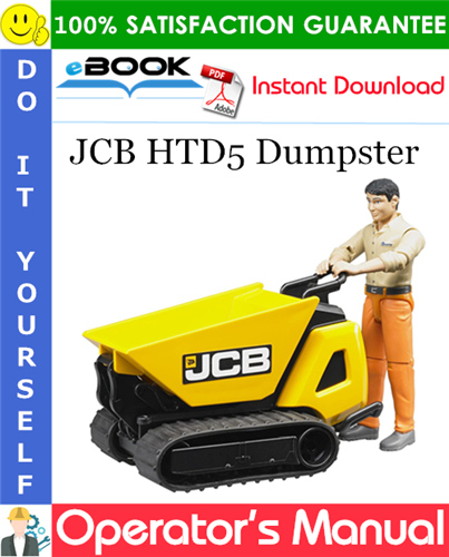 JCB HTD5 Dumpster Operator's Manual