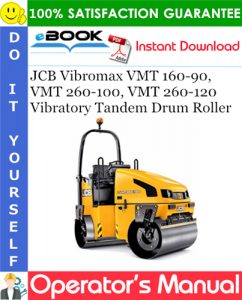JCB Vibromax VMT 160-90, VMT 260-100, VMT 260-120 Vibratory Tandem Drum Roller
