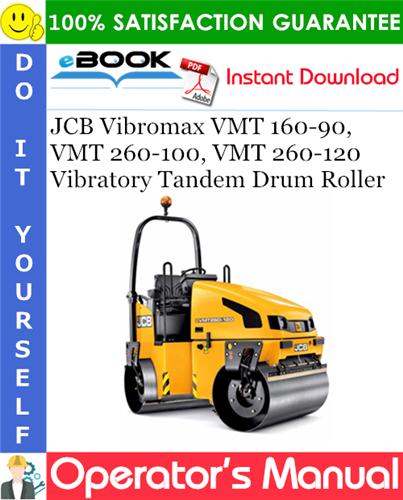 JCB Vibromax VMT 160-90, VMT 260-100, VMT 260-120 Vibratory Tandem Drum Roller