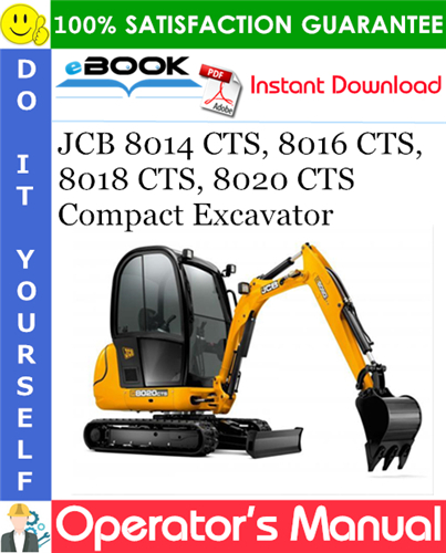 JCB 8014 CTS, 8016 CTS, 8018 CTS, 8020 CTS Compact Excavator