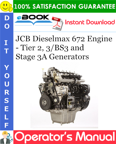 JCB Dieselmax 672 Engine - Tier 2, 3/BS3 and Stage 3A Generators