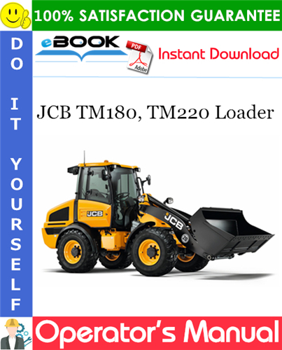 JCB TM180, TM220 Loader Operator's Manual