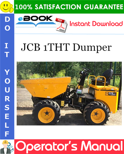 JCB 1THT Dumper Operator's Manual