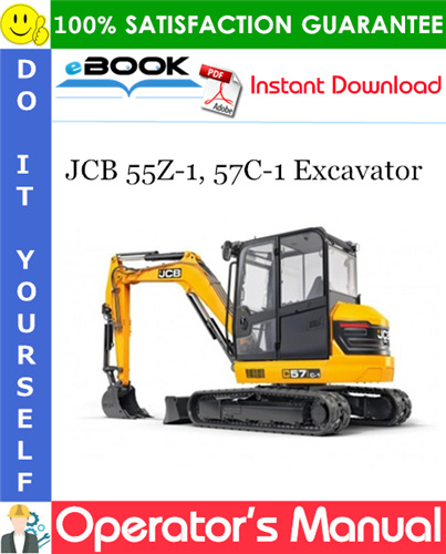 JCB 55Z-1, 57C-1 Excavator Operator's Manual