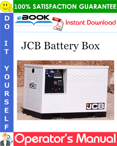 JCB Battery Box Operator's Manual