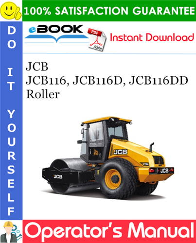JCB JCB116, JCB116D, JCB116DD Roller Operator's Manual
