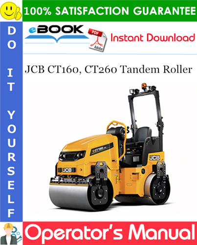 JCB CT160, CT260 Tandem Roller Operator's Manual