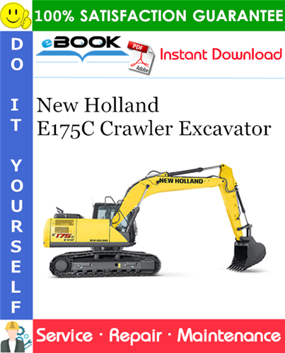 New Holland E175C Crawler Excavator Service Repair Manual