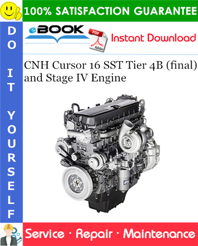 CNH Cursor 16 SST Tier 4B (final) and Stage IV Engine Service Repair Manual
