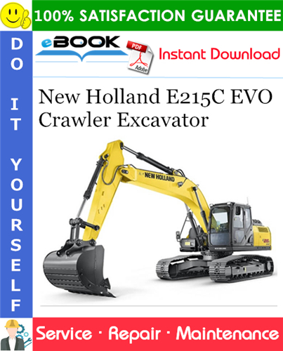 New Holland E215C EVO Crawler Excavator Service Repair Manual