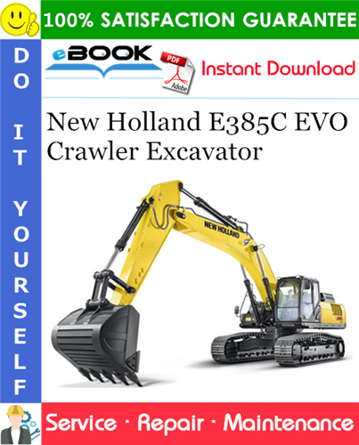 New Holland E385C EVO Crawler Excavator Service Repair Manual