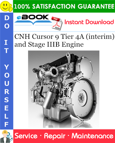 CNH Cursor 9 Tier 4A (interim) and Stage IIIB Engine Service Repair Manual