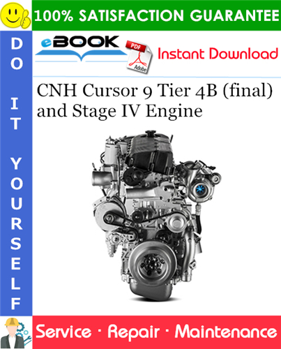 CNH Cursor 9 Tier 4B (final) and Stage IV Engine Service Repair Manual