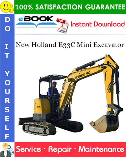 New Holland E33C Mini Excavator Service Repair Manual