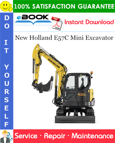 New Holland E57C Mini Excavator Service Repair Manual
