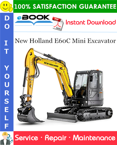 New Holland E60C Mini Excavator Service Repair Manual
