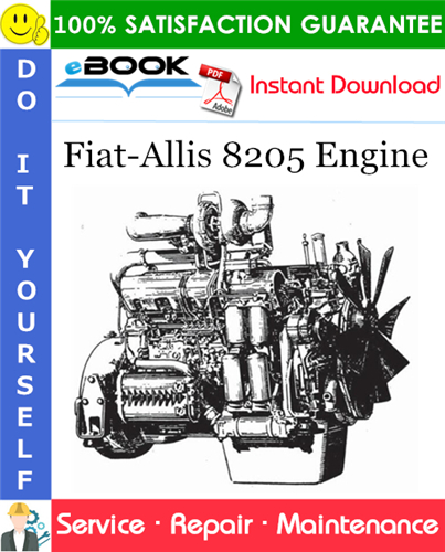 Fiat-Allis 8205 Engine Service Repair Manual