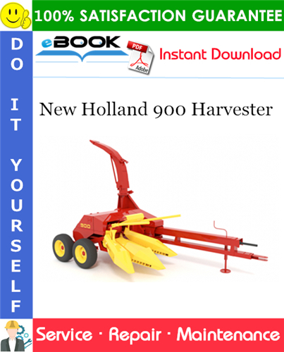 New Holland 900 Harvester Service Repair Manual