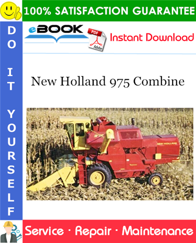 New Holland 975 Combine Service Repair Manual