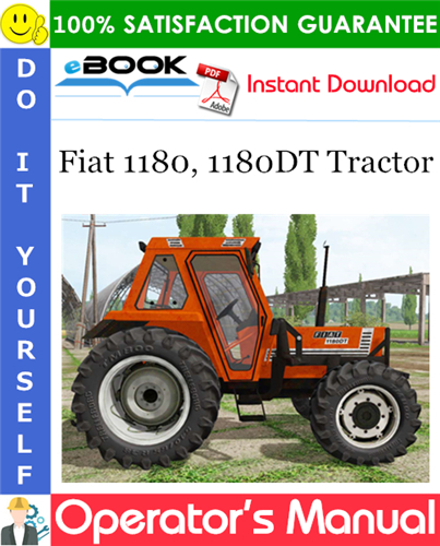 Fiat 1180, 1180DT Tractor Operator's Manual