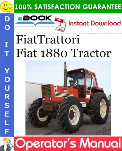 FiatTrattori Fiat 1880 Tractor Operator's Manual