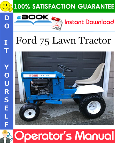 Ford 75 Lawn Tractor Operator's Manual