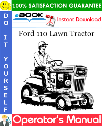 Ford 110 Lawn Tractor Operator's Manual